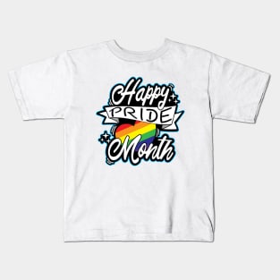 HAPPY PRIDE MONTH Kids T-Shirt